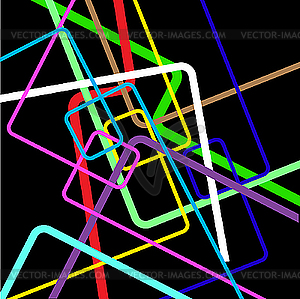 Abstract colour lines - vector clipart