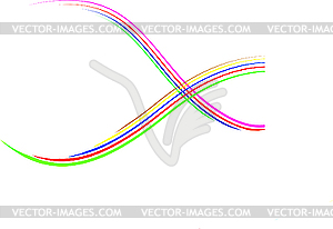 Colour lines - color vector clipart