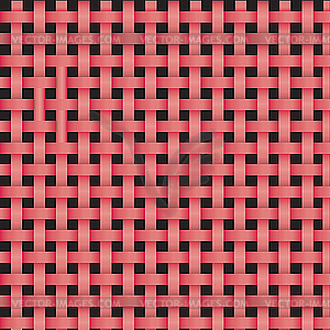 Vector red wicker background - vector clip art