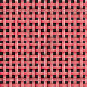 Vector red wicker background - vector clip art