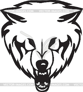 Head of wolf - vector clipart