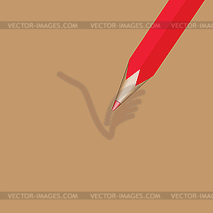 Red pencils. - vector clipart