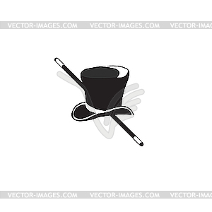 Black hat. - vector clip art