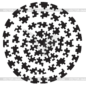 Puzzle background - vector image