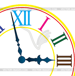 Dial of hours. - vector image