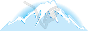 Znachek mountains. - royalty-free vector image