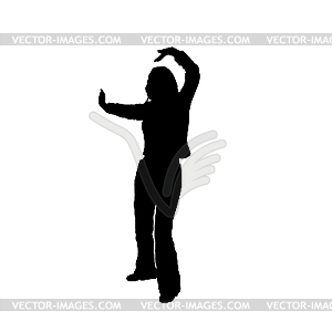 Dancing woman . - vector clip art