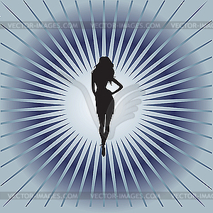 Silhouette. - vector clipart