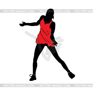 The dancing woman. - vector image