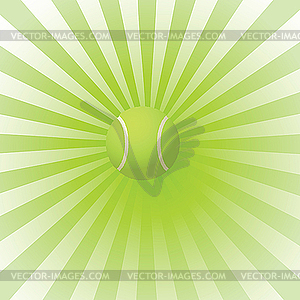 Green tennis ball - vector clipart