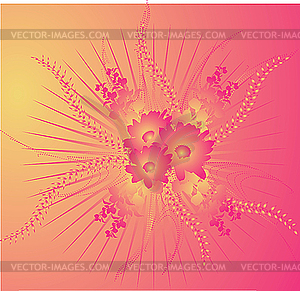 Цветы. - клипарт в векторе / векторное изображение