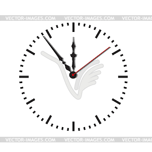 Dial of hours. - vector clip art