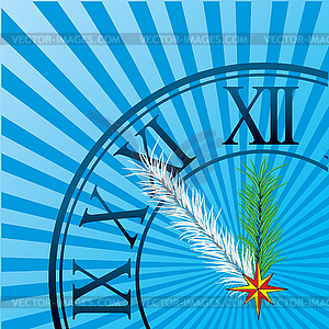 Dial of hours. - vector image