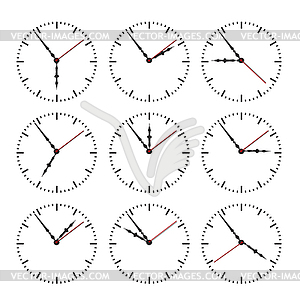 Dial of hours. - vector clipart