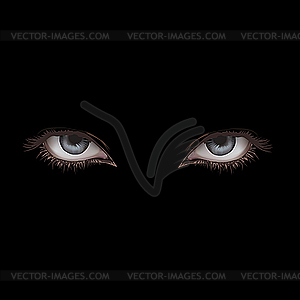 Woman eyes - vector image
