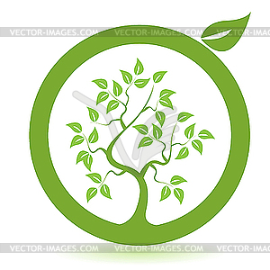 Green tree - vector clipart / vector image