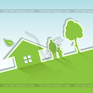 Green world - vector clip art