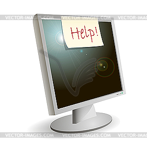 Monitor - vector clipart