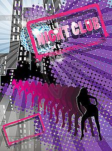 Ночной клуб - векторное графическое изображение