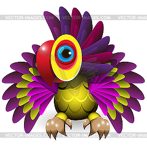 Parrot - color vector clipart