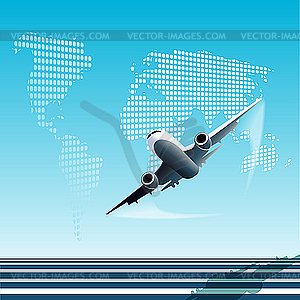 Airplane - vector clipart