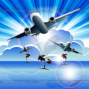 Airplanes - vector clipart