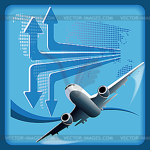 Airplane - vector clipart