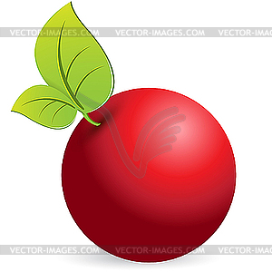 Red apple - vector clipart