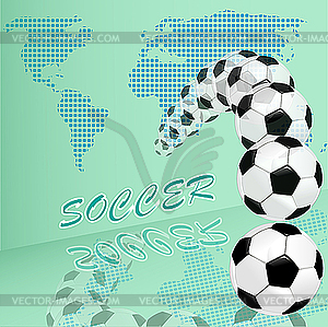 Soccer - color vector clipart