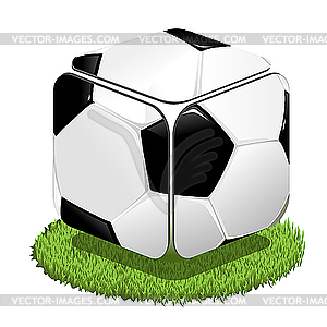 Square ball - vector clipart