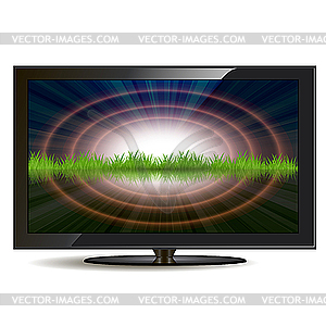 Television set - vector image