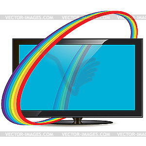 Television set - vector clipart
