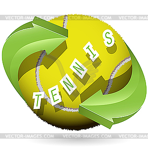 Tennis ball - vector clip art