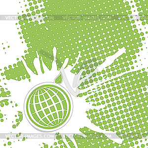 Texture globe - vector clipart