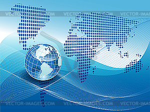 Texture globe - royalty-free vector clipart