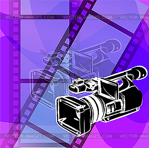 Video camera - vector image