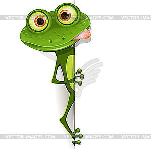 Frosch In Brille Vector Clipart Vektor Bild