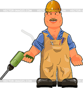 Worker - color vector clipart