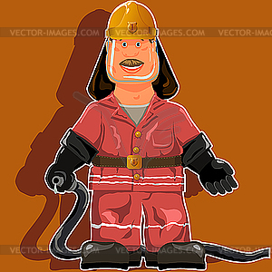 Fireman - vector image