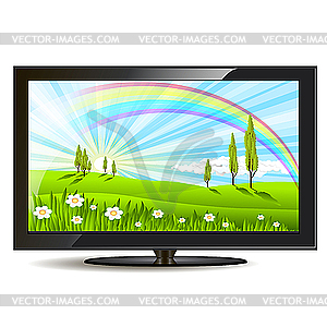 Television set - vector image