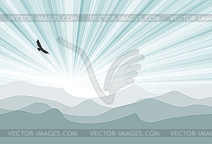 Mountain landscape - vector clipart