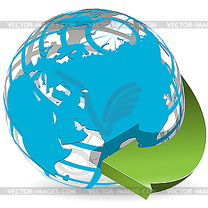 Globe - vector clipart