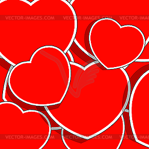 Red heart - vector clip art