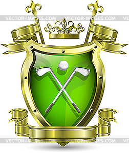 Golf club emblem - vector image