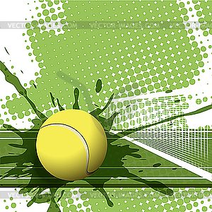 Теннис - изображение векторного клипарта