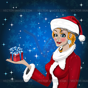 Snow-maiden - vector clipart