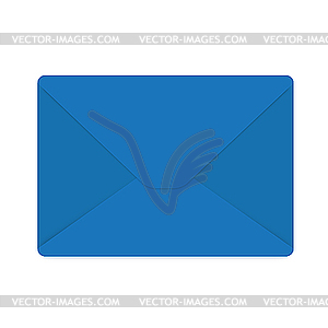 Blue envelope - vector image