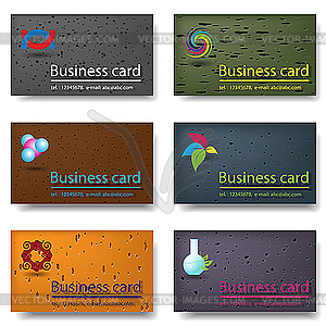 Business cards - vector clipart