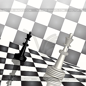 Шахматы - векторная иллюстрация