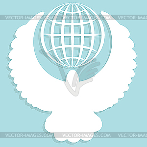 White Dove - vector image